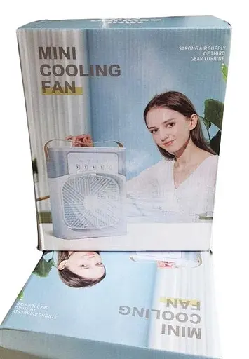 Вентилятор кондиционер увлажнитель 3в1 с контейнером для льда Mini Portable USB Air Cooling Fan 9418 - фото 7