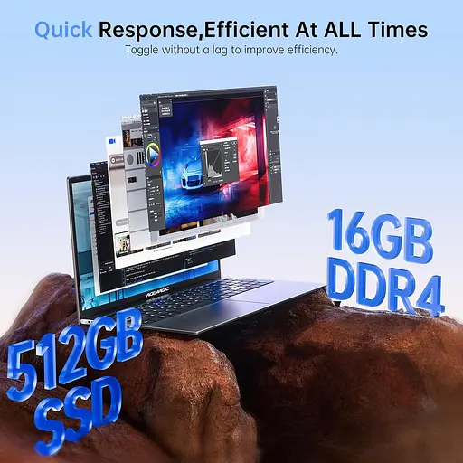 Ноутбук ACEMAGIC AX17 Alder Lake-N97, Windows 11 Pro, 16GB DDR4 512GB, UHD - фото 4