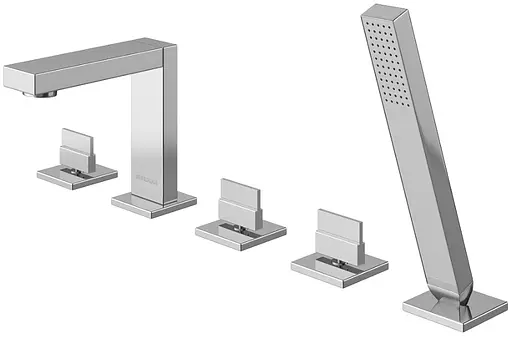 Змішувач на борт ванни Kohlman Excelent chrome QB242H Хром - фото 1