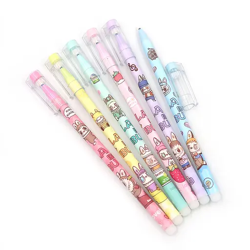 Ручка детская пиши-стирай Labubu, 0.5 мм, синяя, 12 шт. (в ассортименте)