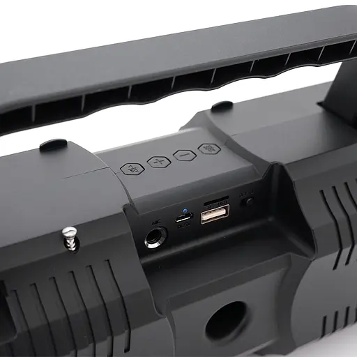 Колонки Kisonli K1 Bluetooth 5.1, 2x10W, 2400mAh, USB, DC: 5V/1A, Black, BOX, Q24 - фото 4