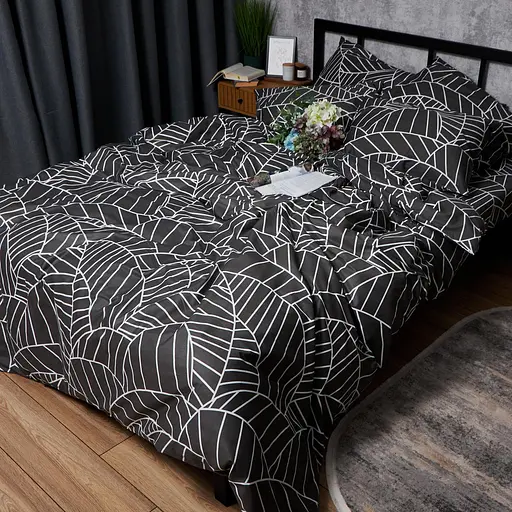 Комплект постельного белья Moon&Star Satin Elit Minimal Chic Евро 200х220 см наволочки 2х40х60 см - фото 8