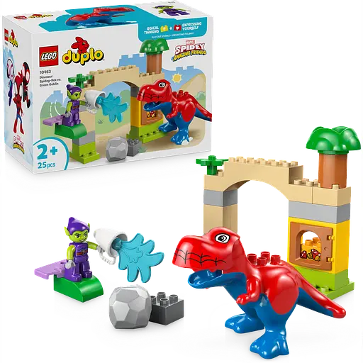 Конструктор LEGO DUPLO Disney Динозавр Spidey-Rex проти Зеленого Гобліна 25 деталей (10463) - фото 2