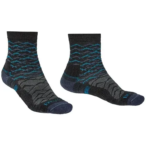 Шкарпетки Bridgedale Hike LW Endurance Ankle Pattern Grey/Blue S (1053-710096.126.S)