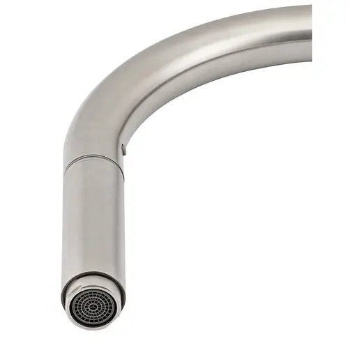 Змішувач для кухні з висувним виливом Lidz (NKS) 12 32 015FL-8 Никель - фото 5