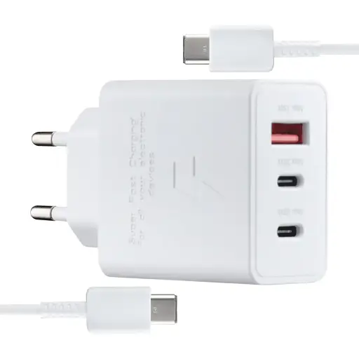 Сетевое зарядное устройство для Samsung T6530 65W Type-C to Type-C High c0py Белый - фото 1