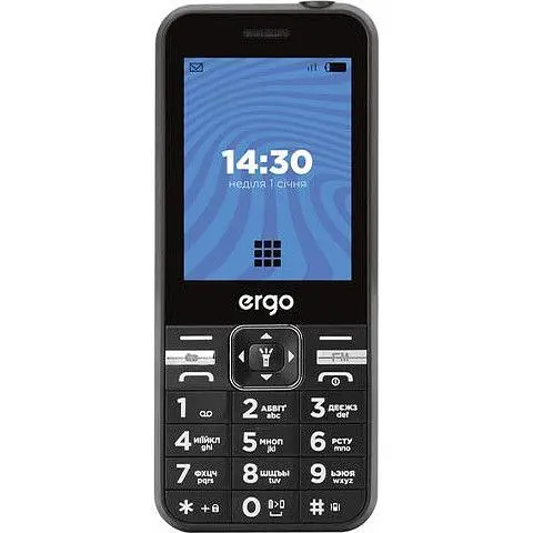 Мобильный телефон Ergo E281 DS Black UA UCRF