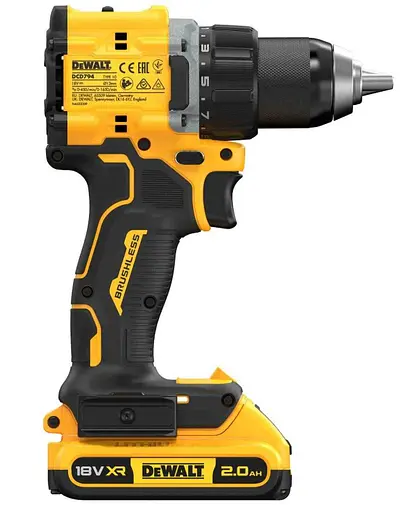Дриль-шуруповерт DeWalt акумуляторний безщітковий з АКБ та ЗП DCD794D2T - фото 4
