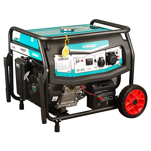 Бензиновий генератор Sigma 9.5/10.0 кВт, однофазний, ручний/електро запуск (5710581) - фото 6