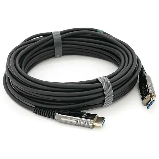 Кабель Veggieg V-H707 HDMI-HDMI 4K/60Hz 3840x2160.3D, ARC, Optical Fiber Cable, 10м