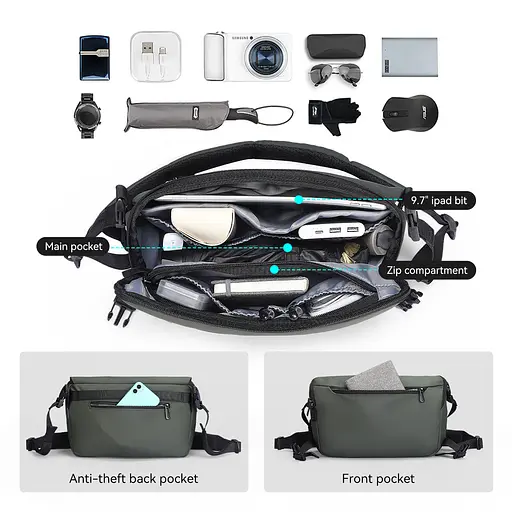 Сумка через плече Mark Ryden 8109 5.5л Gray (16257) - фото 3