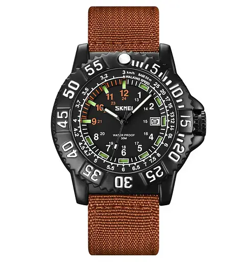 Чоловічий наручний годинник Skmei 9281 Коричневий