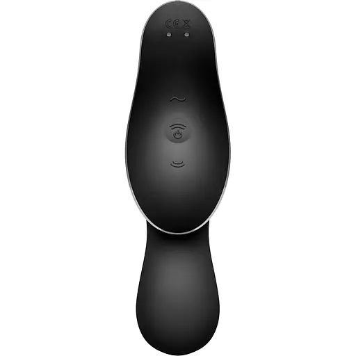 Вакуумний стимулятор з вібрацією Satisfyer Curvy Trinity 2 Black - фото 5