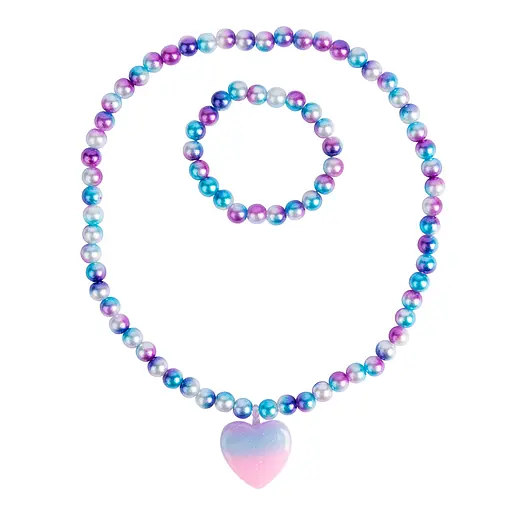 Набор украшений Жемчужины сердца (ожерелье, браслет) 2 шт