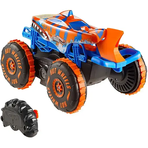 Машинка-позашляховик Hot Wheels Monster Trucks Tiger Shark Climber на радіокеруванні 1:15 збільшена (JFR39) - фото 3