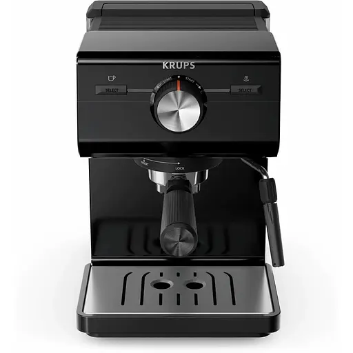 Кофеварка рожковая KrupsAuthentic C50 2 л молотая черная - фото 1