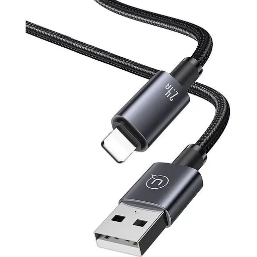 Кабель Usams US-SJ667 USB-A to Lightning 2.4A 1.2m Tarnish (SJ663USB01) [138993] - фото 3