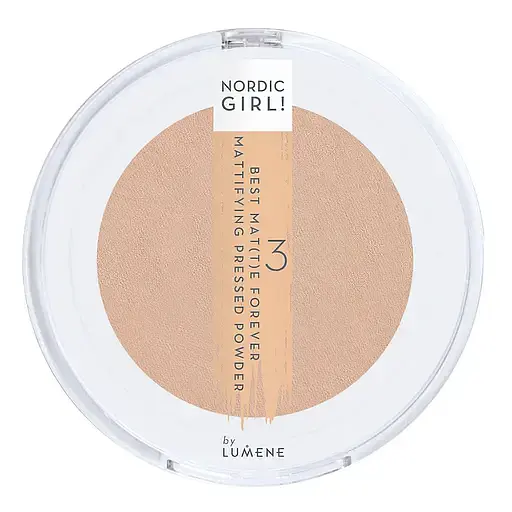 Компактная пудра Lumene Nordic Girl Best Mat (T) E Forever, відтінок 3, 9.5 г (8000018565558) - фото 1