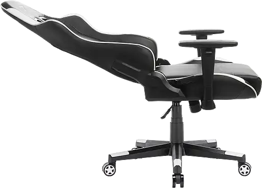 Геймерское кресло GT Racer черное с белым (X-2528 Black/White) - фото 7