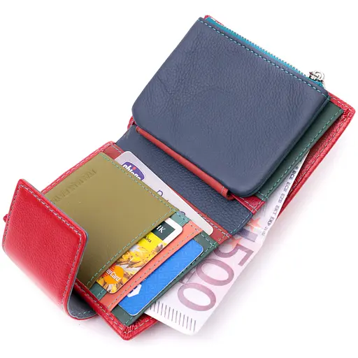 Жіночий шкіряний гаманець ST Leather 9х12х1.5 см acs0028360 - фото 5