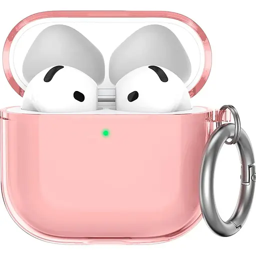 Чехол AhaStyle Silicone Case для Apple AirPods 4 Transparent Pink (CP-WG164-CPK) [133824]