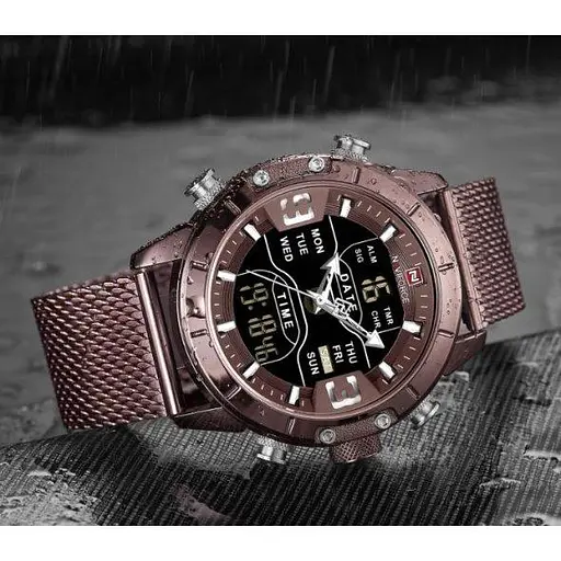 Мужские наручные часы Naviforce Tesla Brown NF9153 - фото 5