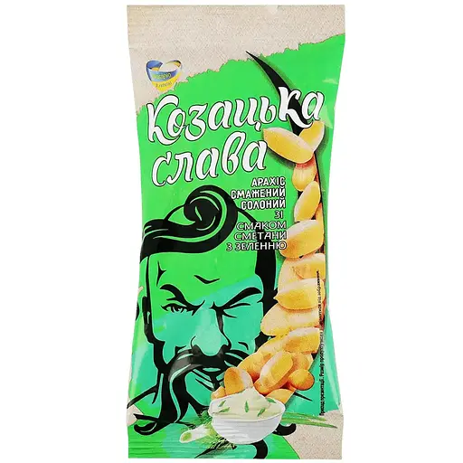 Арахіс Козацька слава зі смаком сметани з зеленню 50 г - фото 1