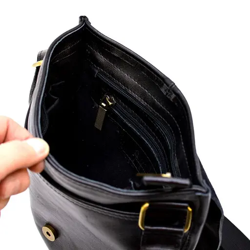 Кожаная мужская сумка через плечо TARWA 23х26х5.5 см sum0025880 - фото 6