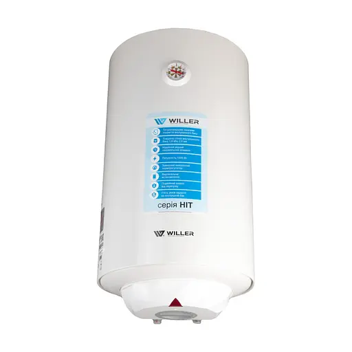 Водонагрівач Willer HIT, 1500 Вт, мокрий ТЕН, 50 л, циліндричний, вертикальний, білий (EV50R-HIT) - фото 2