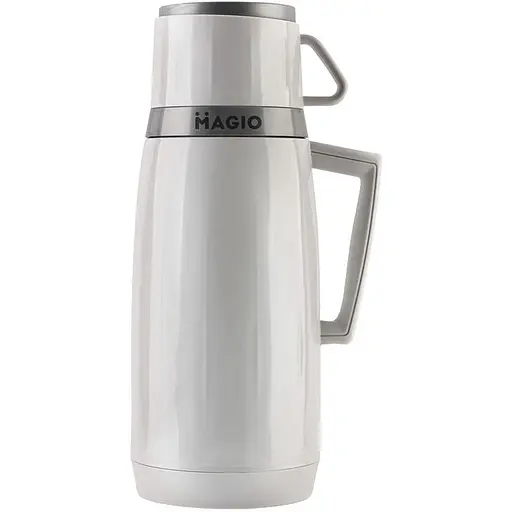 Термос Magio зі скляною колбою 500 мл білий (1058МG) - фото 1