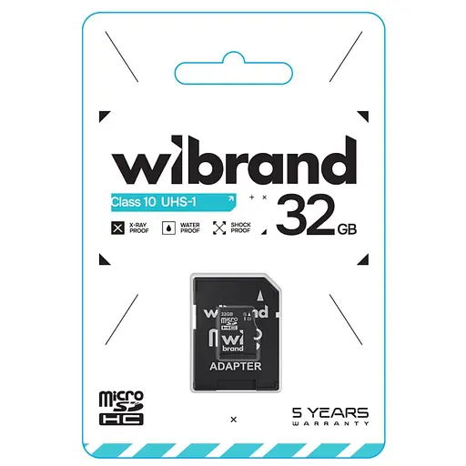 microSDHC (UHS-1) Wibrand 32Gb class 10 (adapter SD) - фото 2