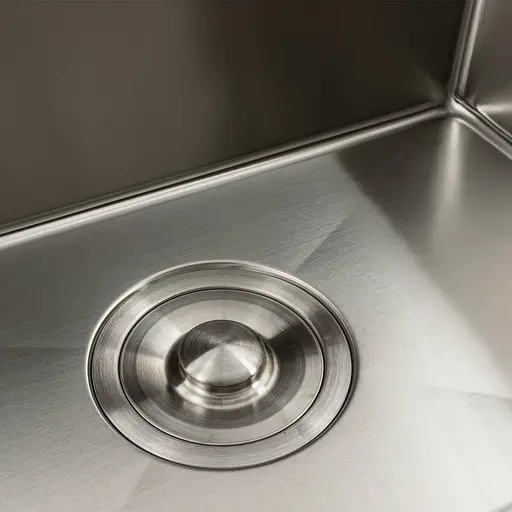 Кухонная мойка нержавейка 78x43 R Platinum Handmade (два отверстия, круглый сифон 3,0/0,8), Нержавеющая сталь - фото 2