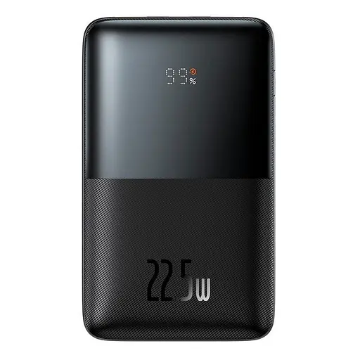 Зовнішній акумулятор BASEUS Bipow Pro Digital Display 20000 mAh 22.5W портативна батарея чорна - фото 1