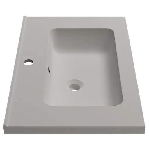Раковина матова врізна Amidicon Rodeo 70 700x450 з литого каменю RODEO_70_MAT, Білий матовий - фото 3