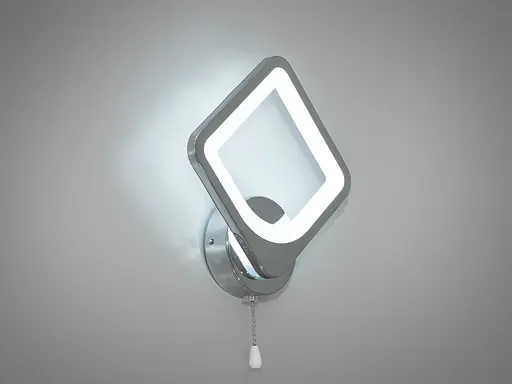 Срібне світлодіодне бра, потужністю 19 Вт - фото 2