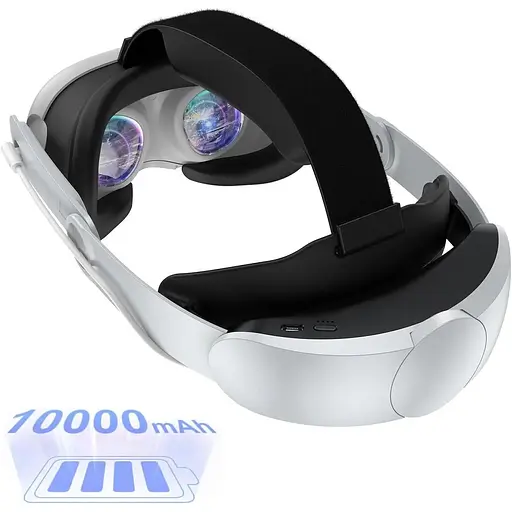 Ремінець на голову, сумісний з Quest 3, акумулятор ємністю 10000 мАг