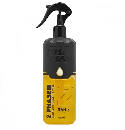 Кондиціонер Nishman 2 Phase Beard & Hair Conditioner Argan 400 мл - фото 1