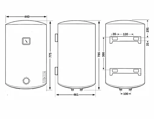 Водонагрівач електричний Thermo Alliance, 1500 Вт, мокрий ТЕН, 80 л універсальний, циліндричний, сірий (D80VH15Q3G) - фото 10