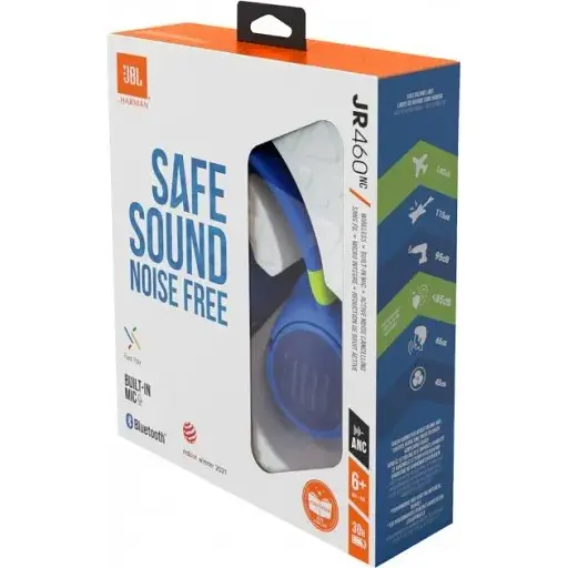 Гарнітура JBL Bluetooth Stereo JR460 NC (JBLJR460NCBLU) Blue UA - фото 7