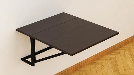 Стіл розкладний Олександр 3 Ferrum-decor 750x600x700 Чорний метал ДСП Венге Магія 16 мм (FRD-105630) - фото 5