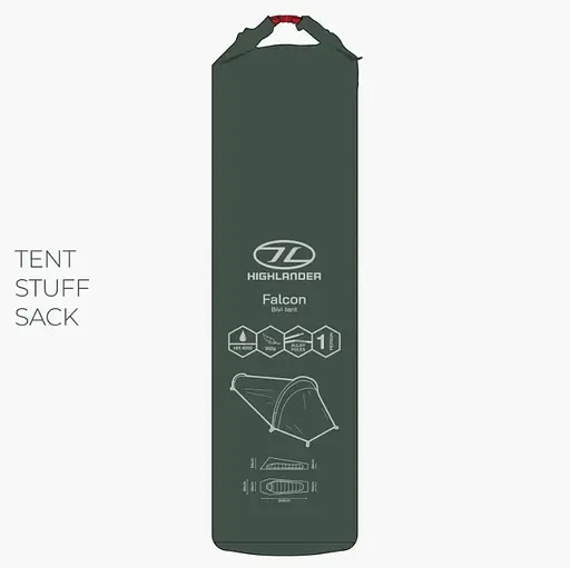 Намет одномісний Highlander Falcon Bivi Tent Pine Green (TEN165-PG) - фото 6