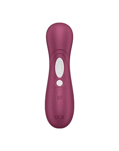 Вакуумний стимулятор клітора з вібрацією Satisfyer Pro 2 Generation 3 with Liquid Air вишневий - фото 4