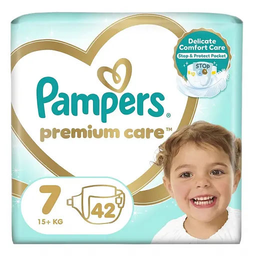 Подгузники Pampers Premium Care Размер 7 (15+ кг) 42 шт. - фото 1