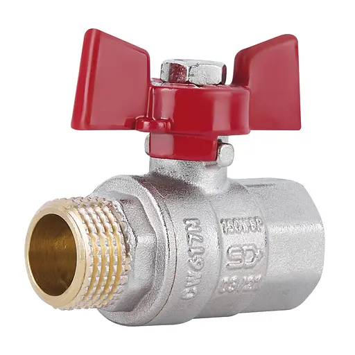 Кран кульовий SD Plus 1/2" ВЗ для води (метелик) SD607NW15PN40 - фото 1