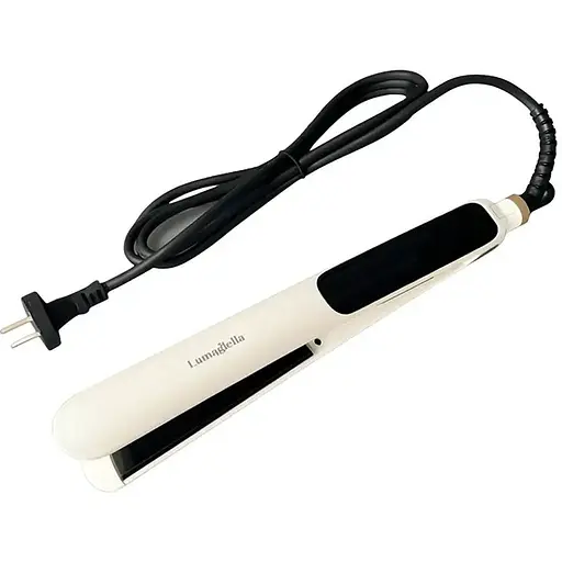 Випрямляч для волосся LumaBella LB-65007 з керамічними пластинами та регулюванням температури Білий - фото 1