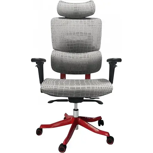 Геймерское кресло GT Racer серое с красным (X-626 Gray/Red) - фото 1