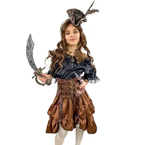 Костюм Пиратка Steampunk детский - фото 1