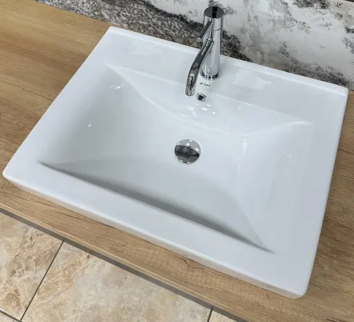 Умивальник VBI Bagnara 60 white врізний VBI-018062, Білий - фото 2