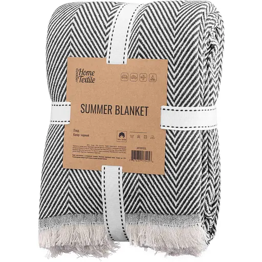 Плед Ardesto Summer 140х190 см черный (ART0915SL) - фото 1