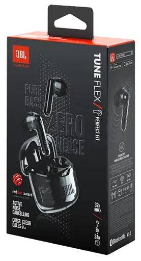 Гарнитура JBL TUNE FLEX 2 Ghost Black (JBLTFLEX2GBLK) - фото 12